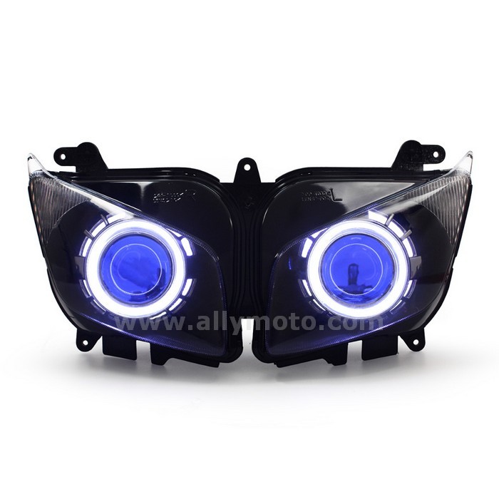 063 Angel Blue Demon Eyes Headlight Yamaha Fz1 Fz1S 2006-15